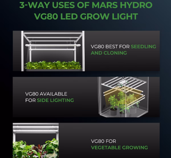 Mars Hydro VG80 kweeklamp 80 watt - Afbeelding 6